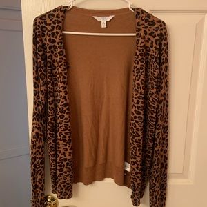 Leopard print cardigan